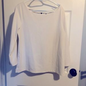 3/4 Sleeve White Top